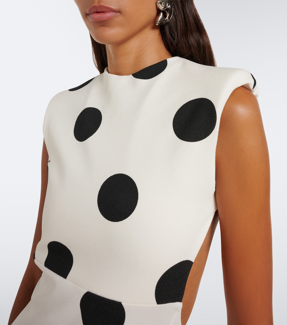 Jacquemus - Palmier polka-dot jersey midi dress