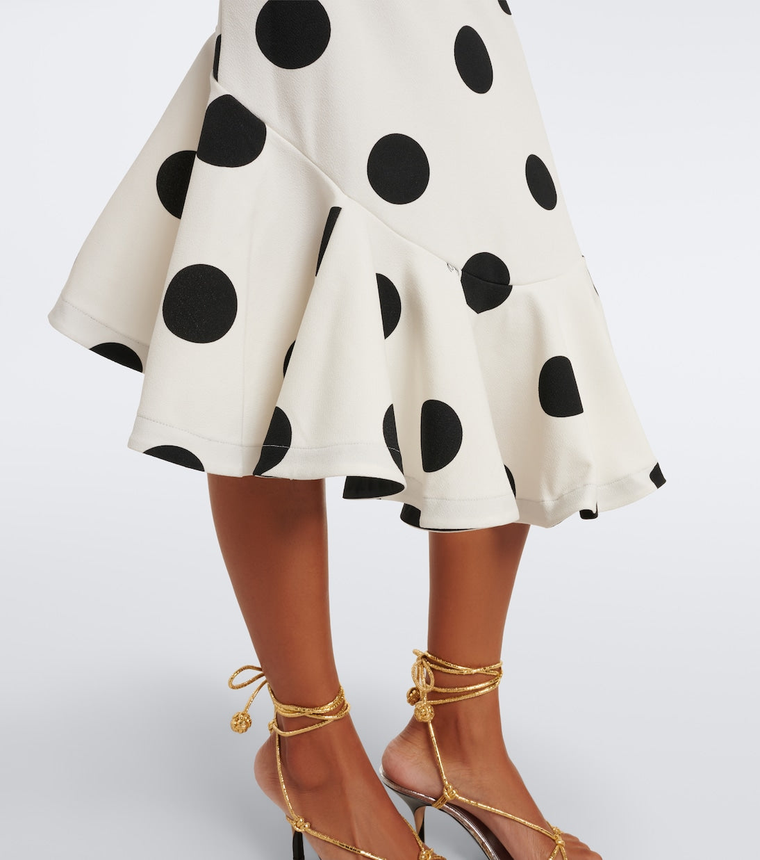 Jacquemus - Palmier polka-dot jersey midi dress