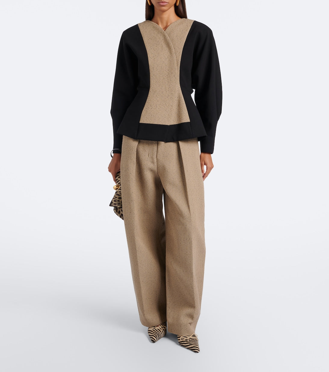 Jacquemus - Cubisto calf hair slingback pumps
