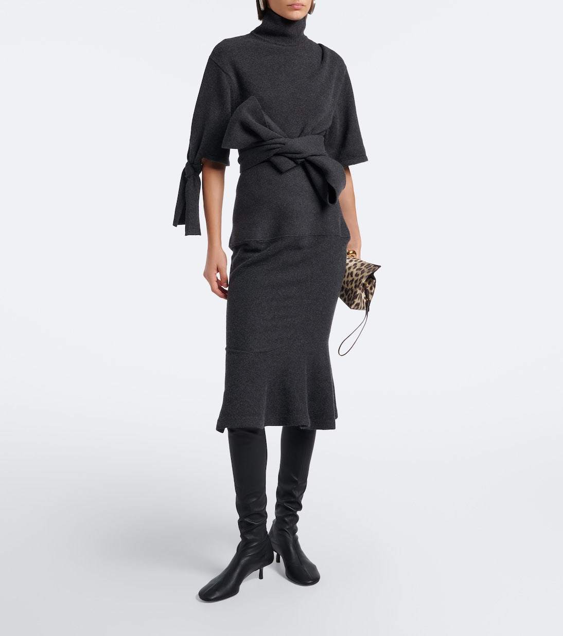 Jacquemus - Collant leather knee-high boots