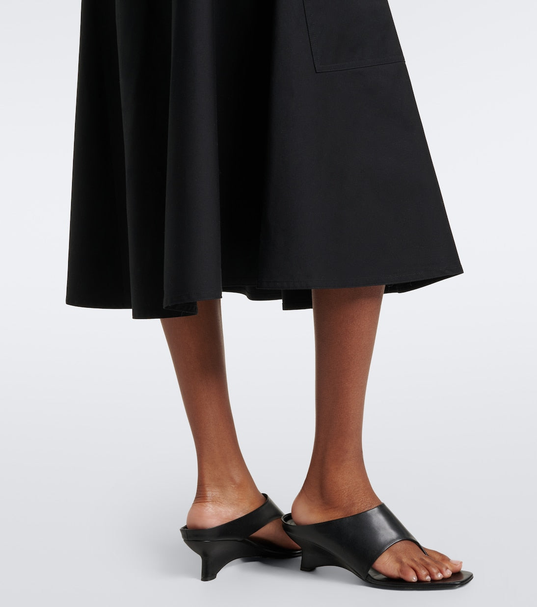 Vince - Cotton midi skirt