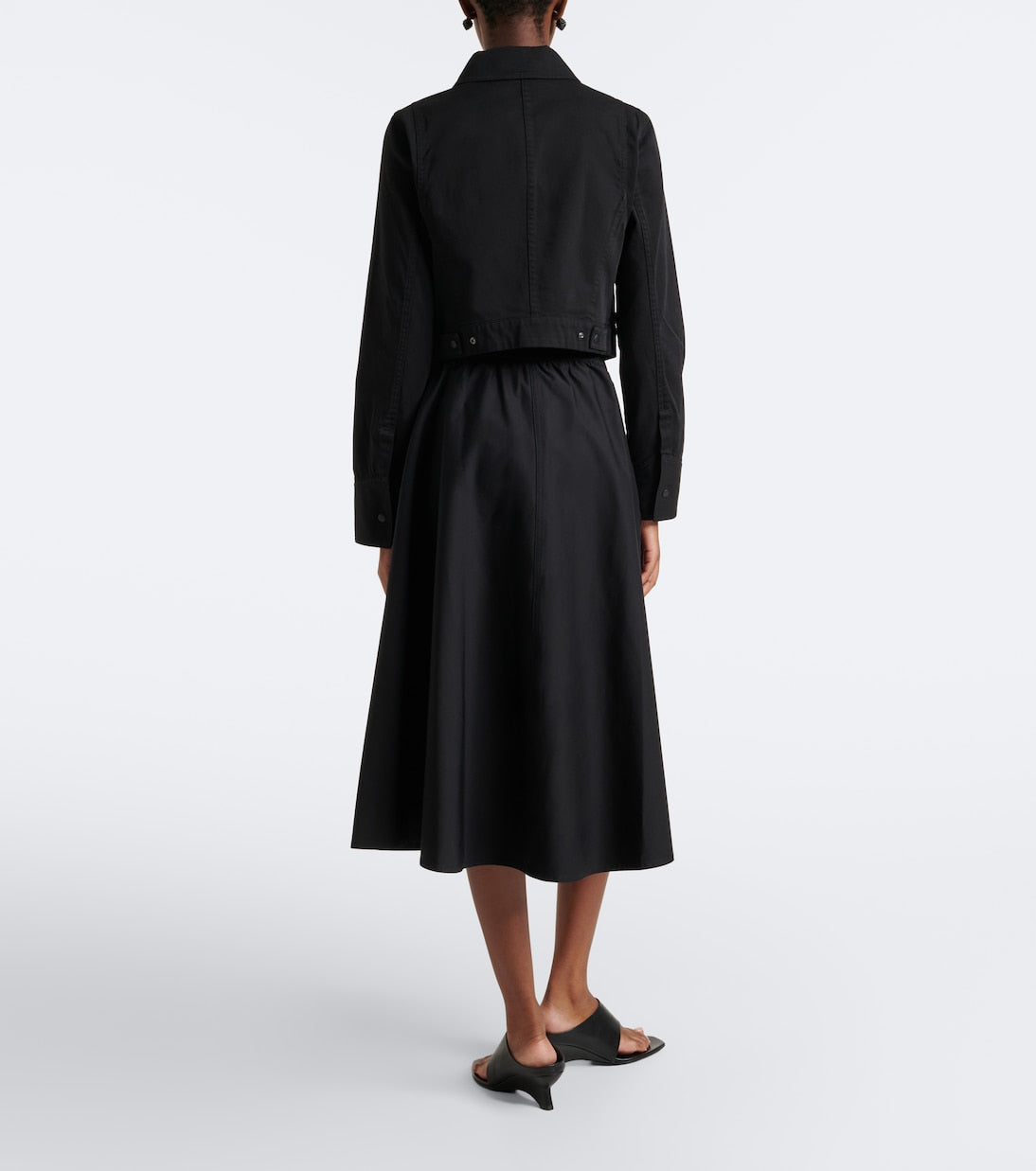 Vince - Cotton midi skirt