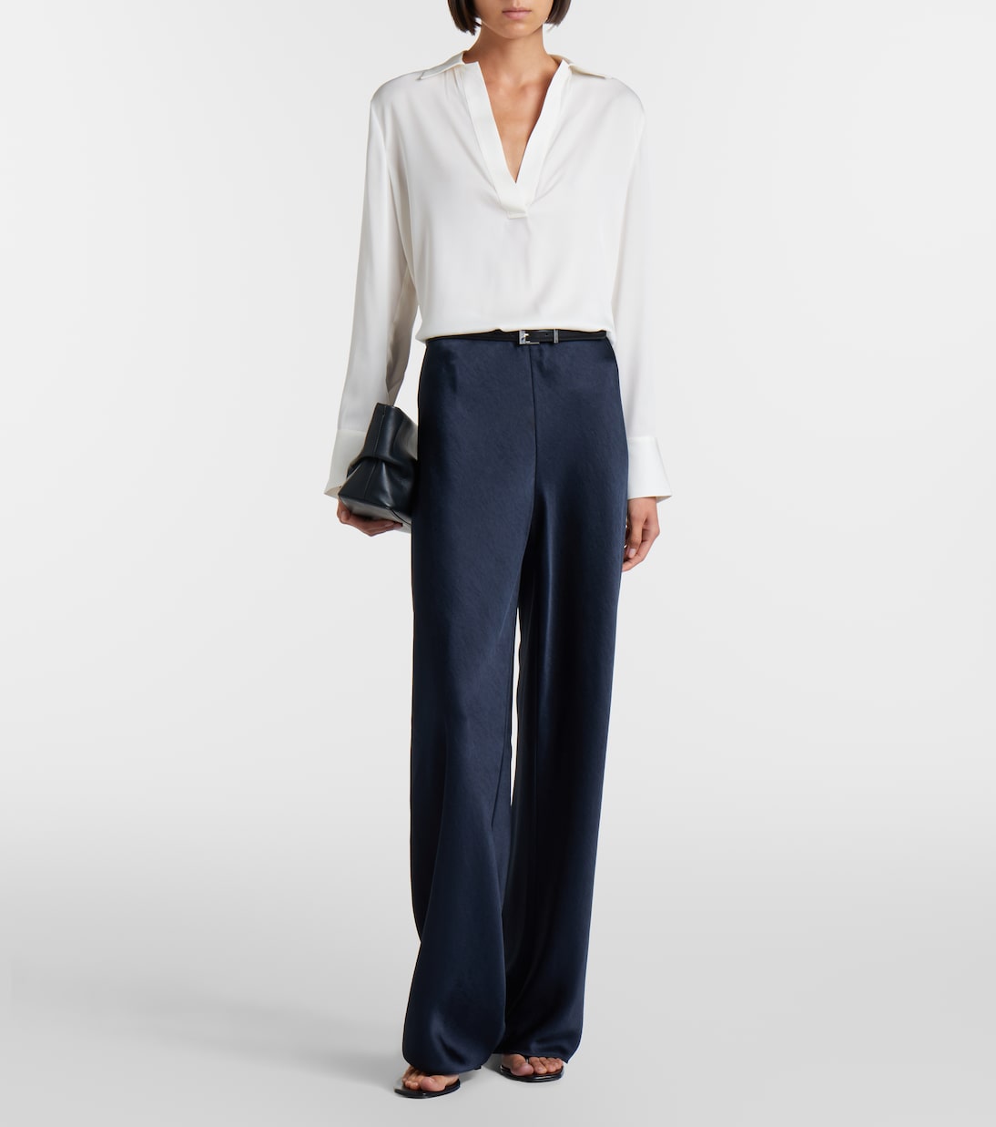 Vince - Colette satin wide-leg pants