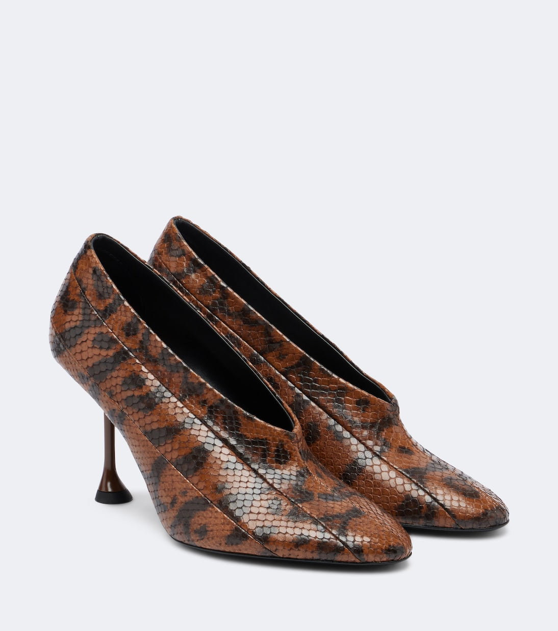 Proenza Schouler - Tee snake-effect leather pumps