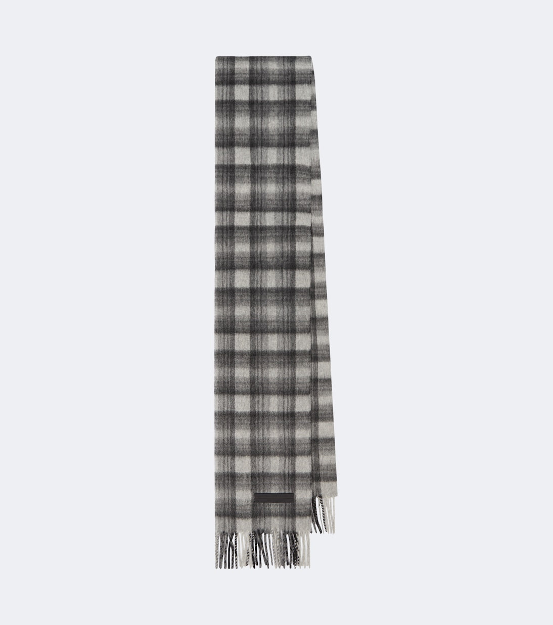 Zegna - Checked fringed cashmere scarf