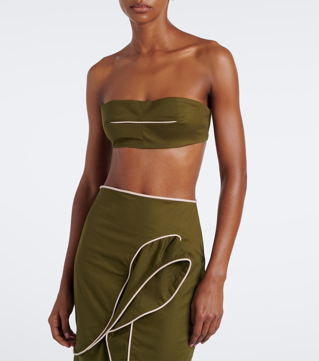 Adriana Degreas - Cotton-blend bandeau top