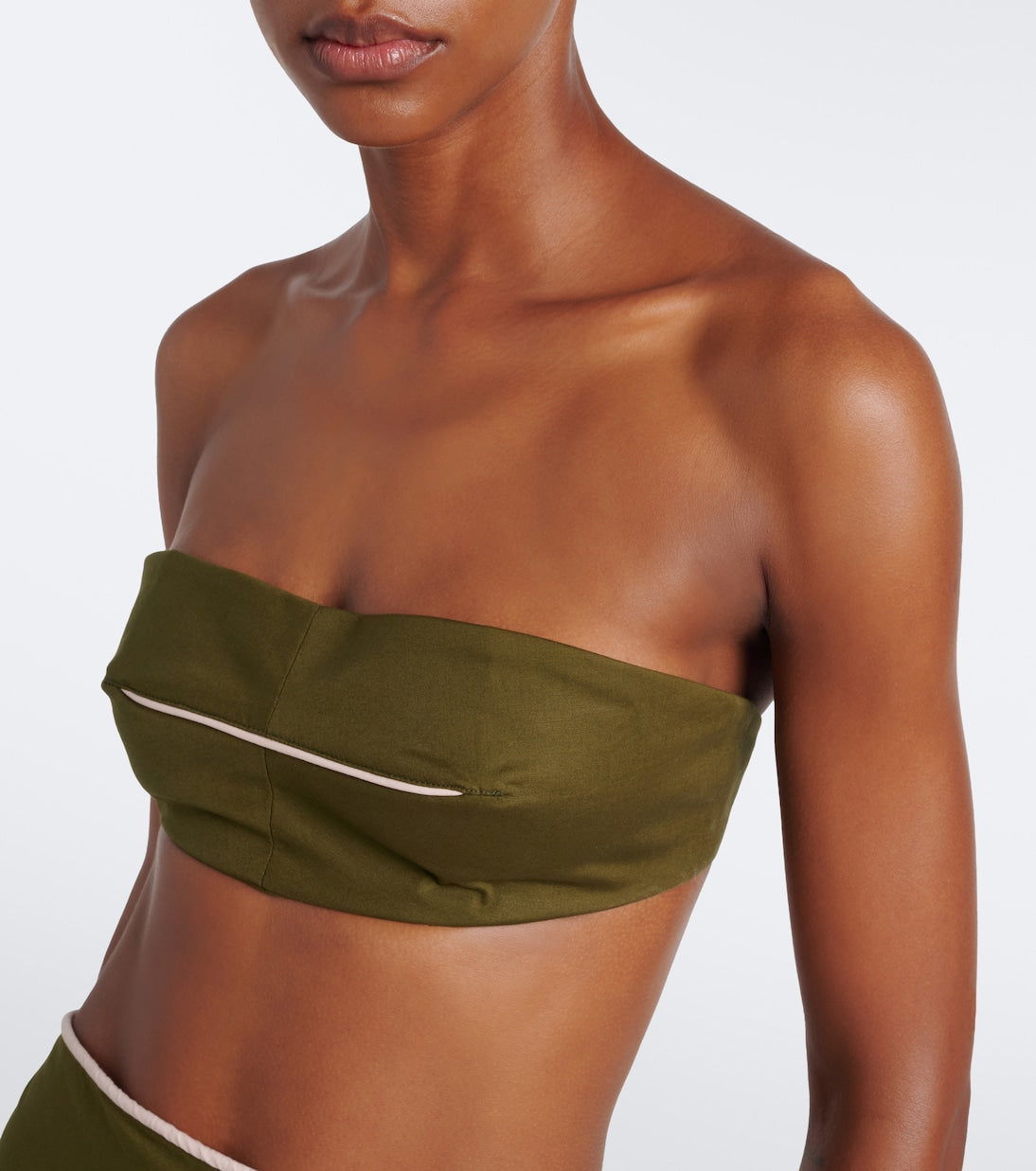Adriana Degreas - Cotton-blend bandeau top