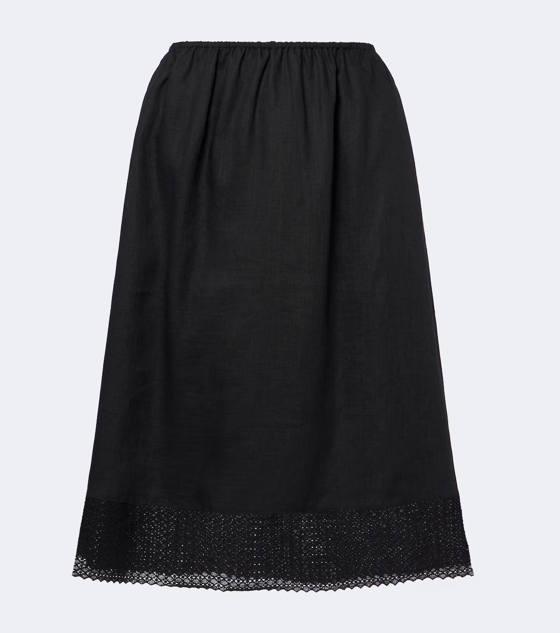 Posse - Alfie embroidered linen midi skirt