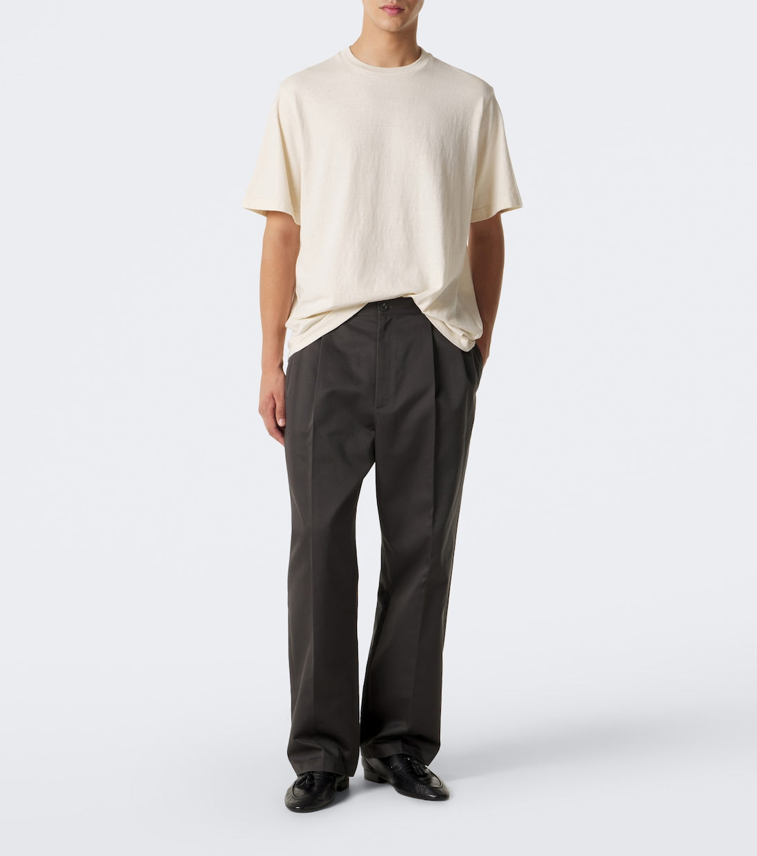 The Row - Nesper pleated straight pants
