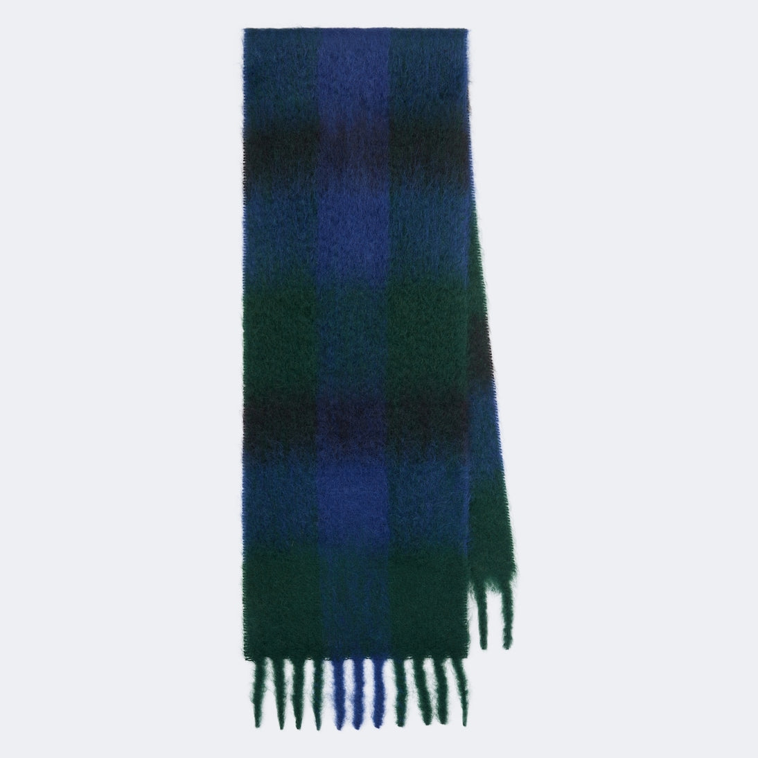 The Row - Creana checked mohair and wool scarf