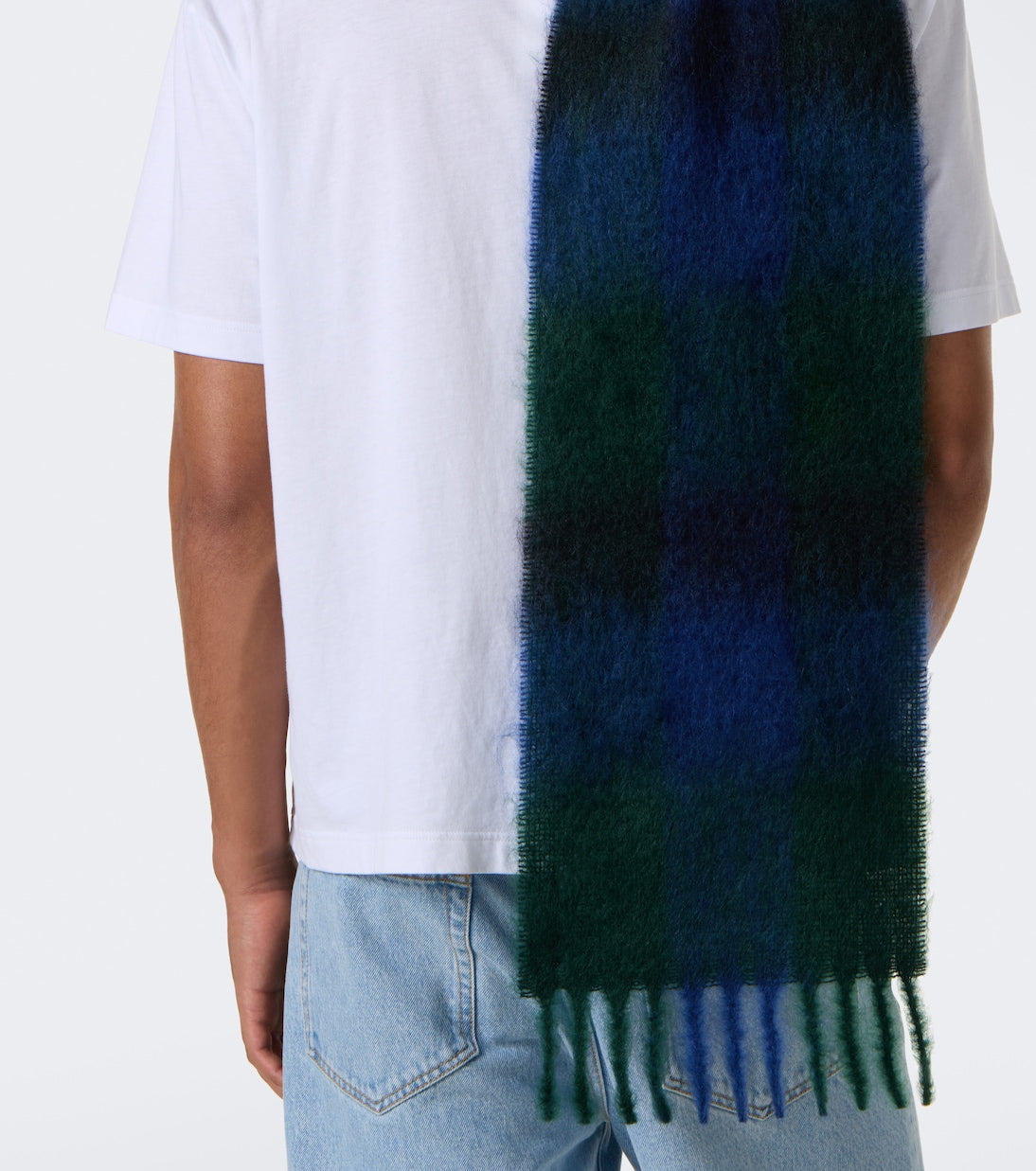 The Row - Creana checked mohair and wool scarf