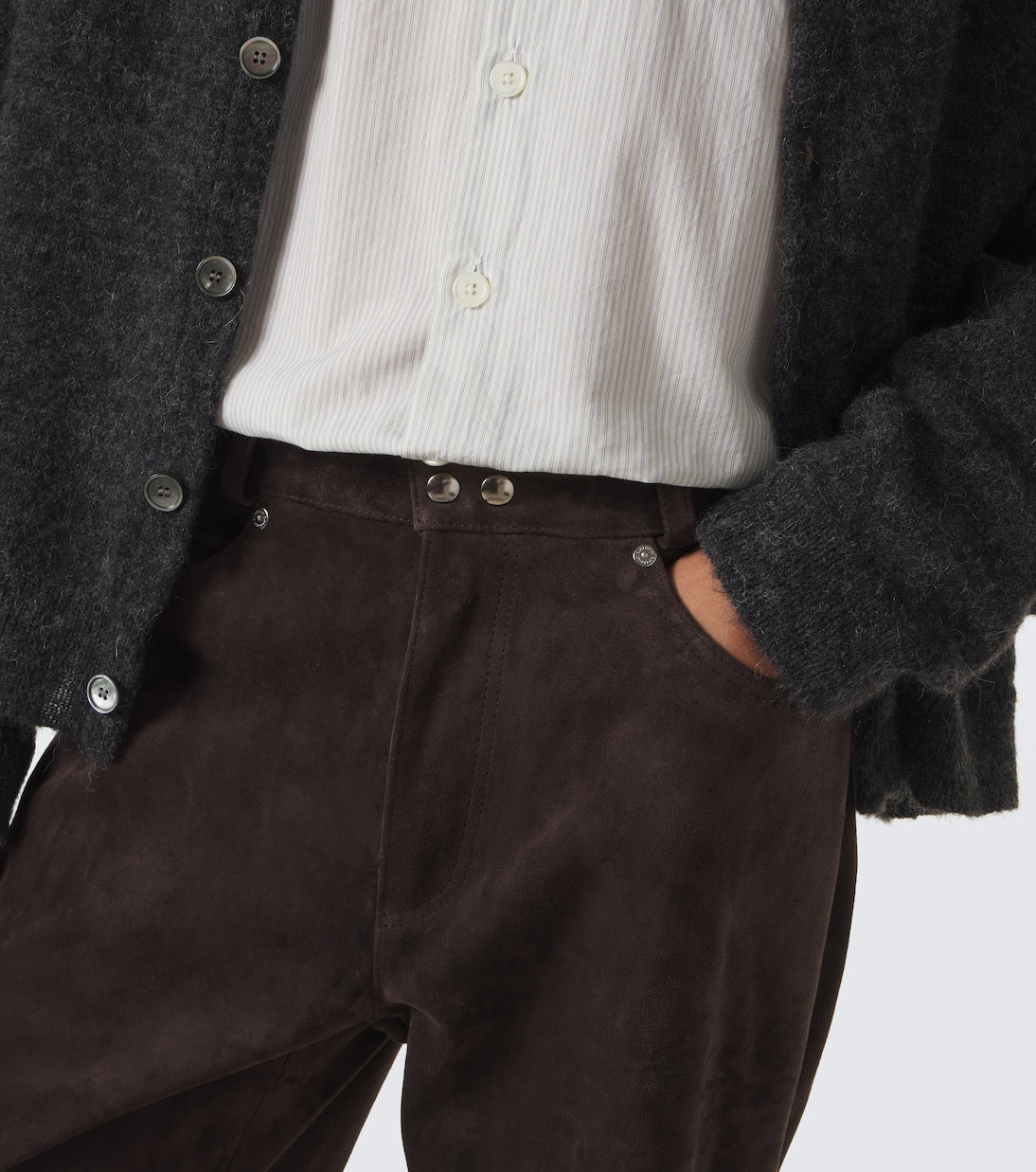 Our Legacy - Carlson Cut suede bootcut pants
