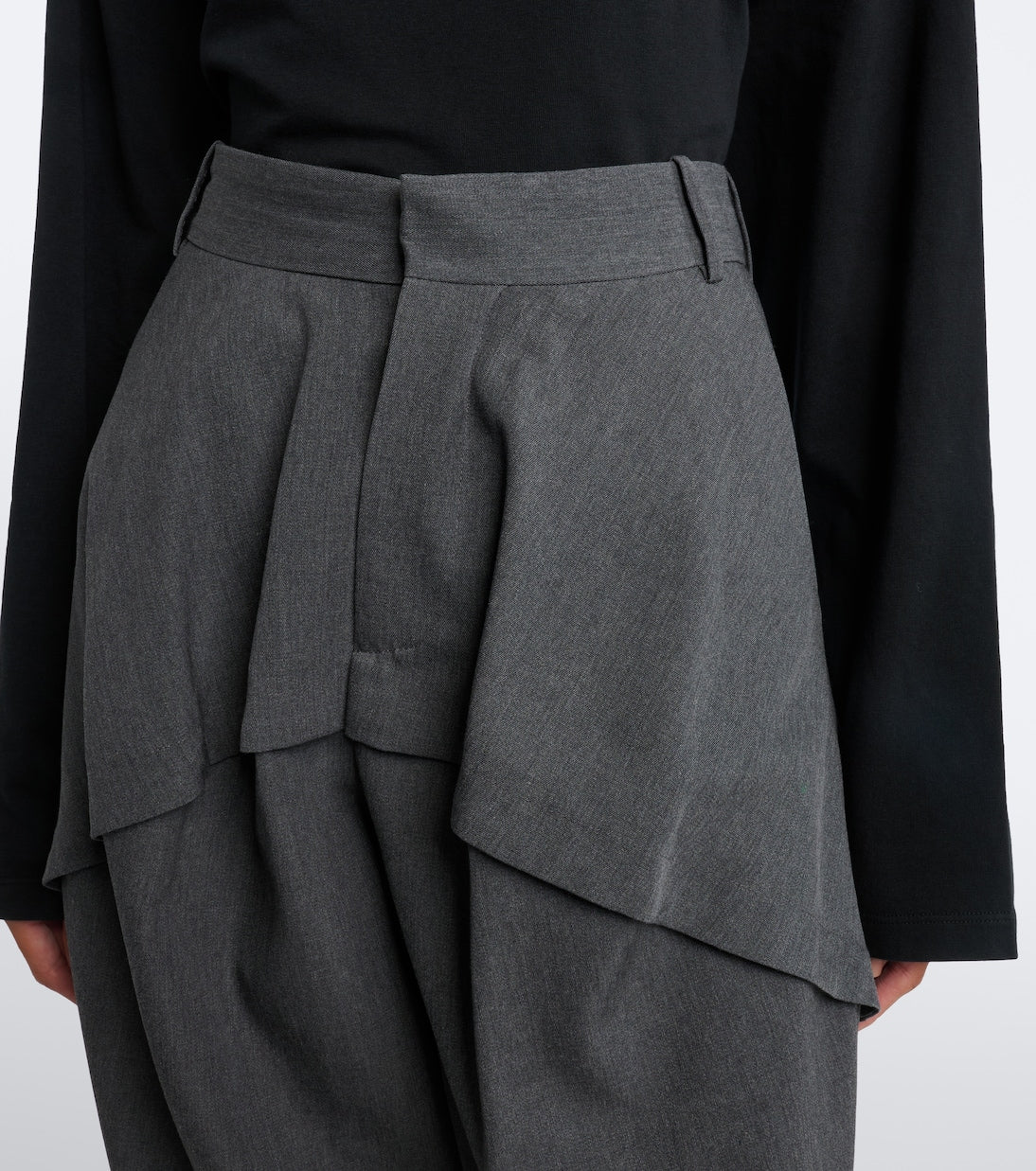 Loewe - Paneled wool wide-leg pants