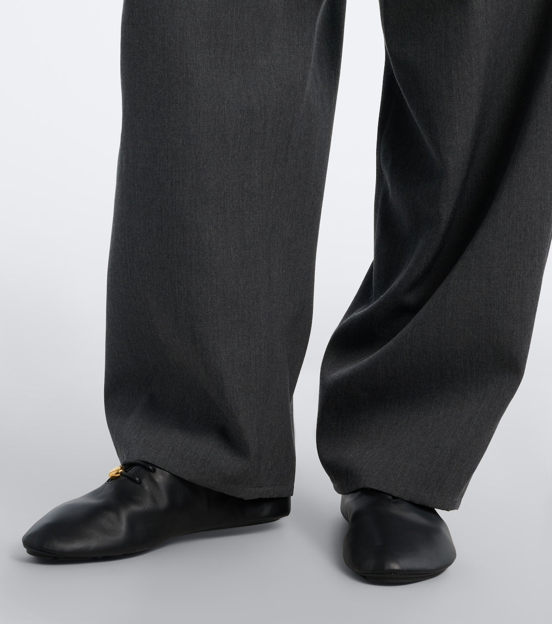 Loewe - Paneled wool wide-leg pants