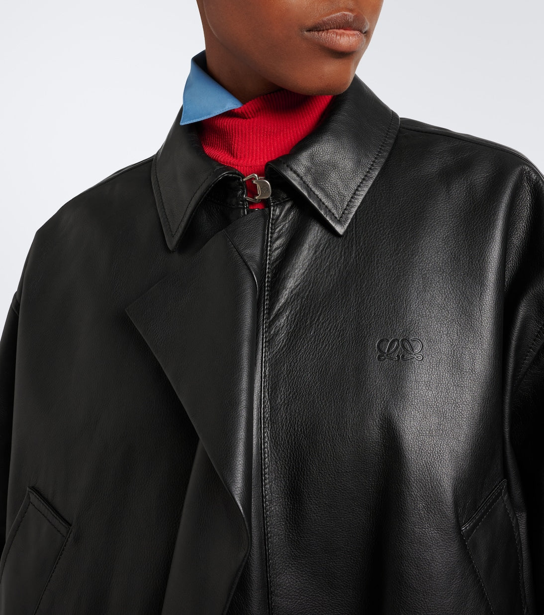 Loewe - Leather blouson jacket