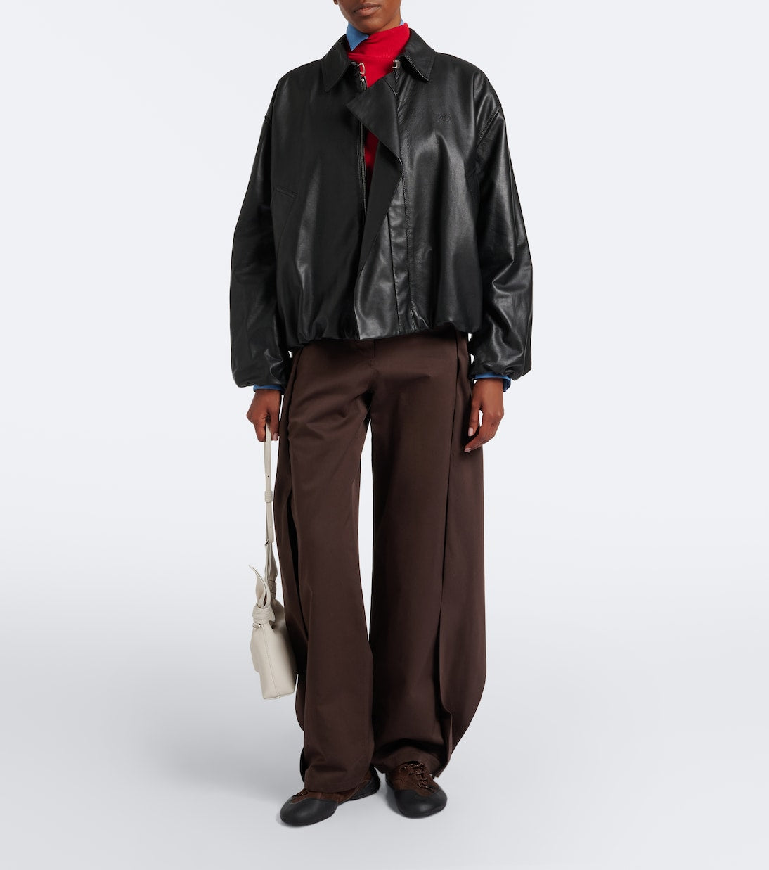 Loewe - Leather blouson jacket