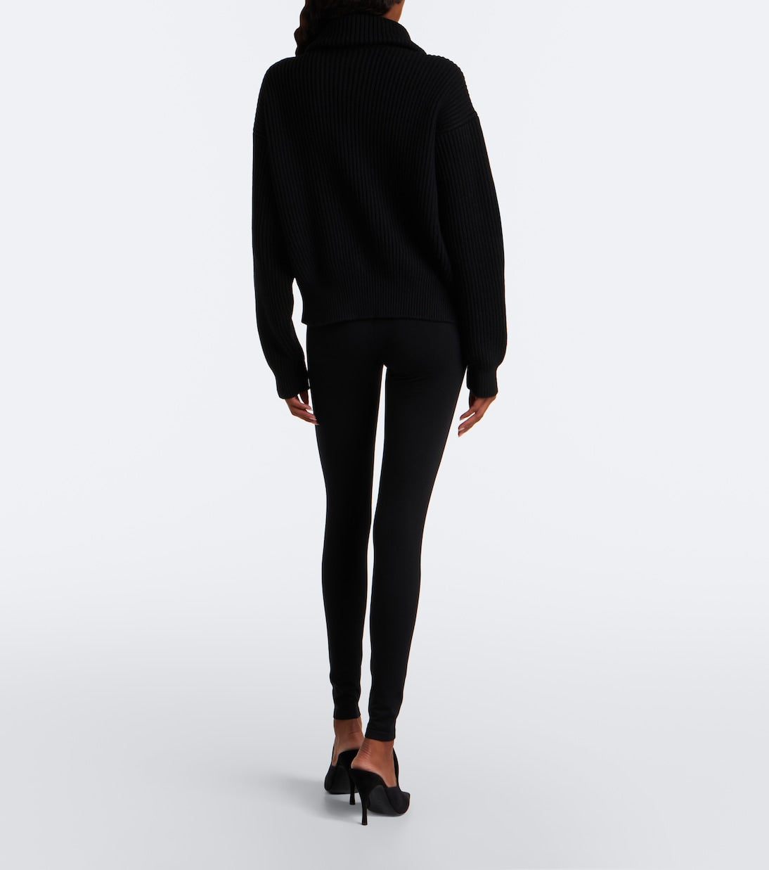 Alaïa - Wool-blend leggings