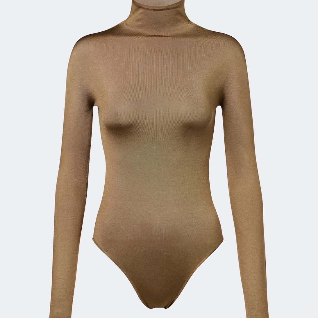 Alaïa - Turtleneck silk-blend bodysuit