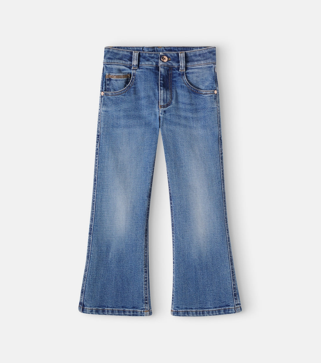 Brunello Cucinelli Kids - Monili flared jeans