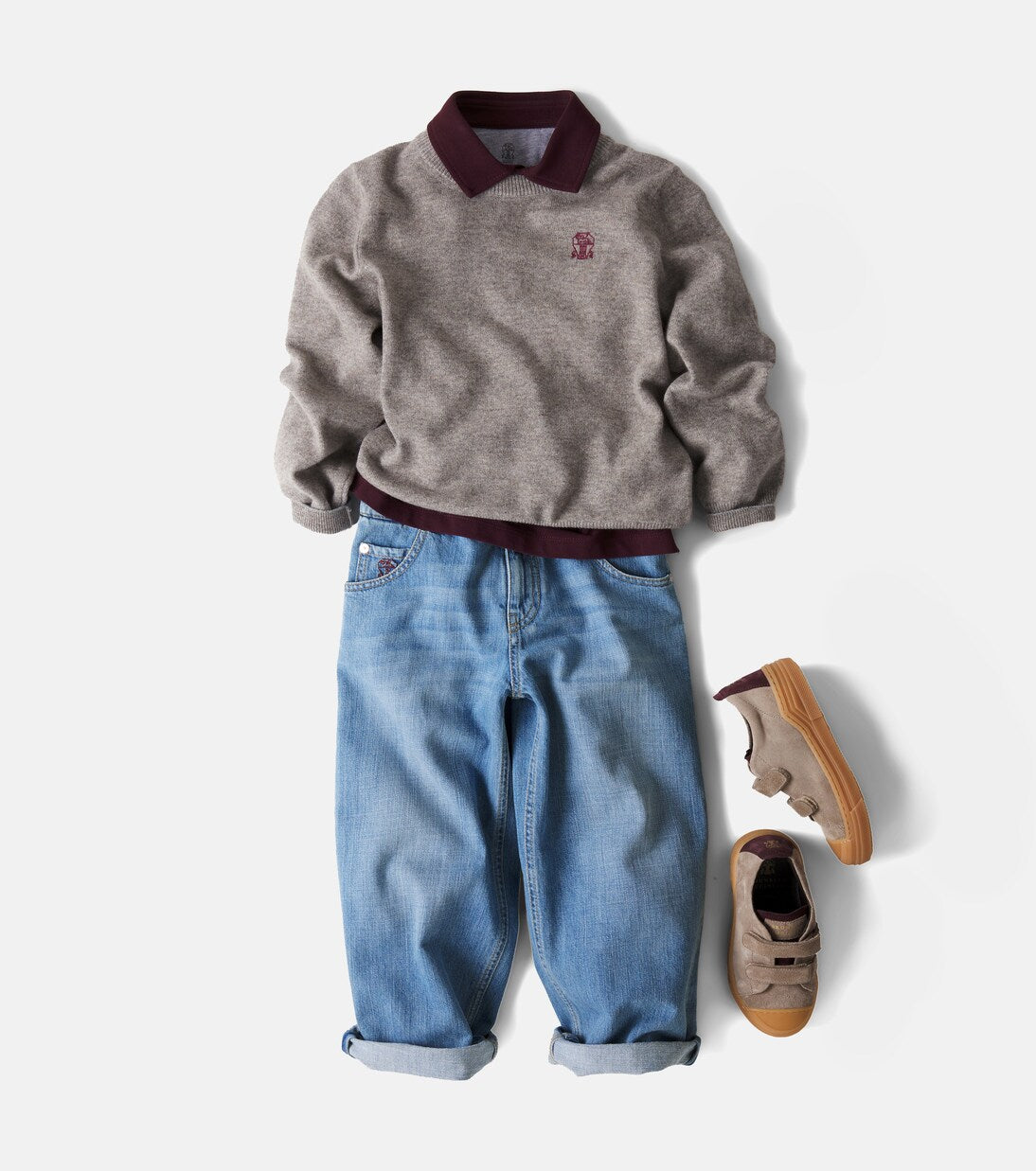 Brunello Cucinelli Kids - Wide-leg jeans