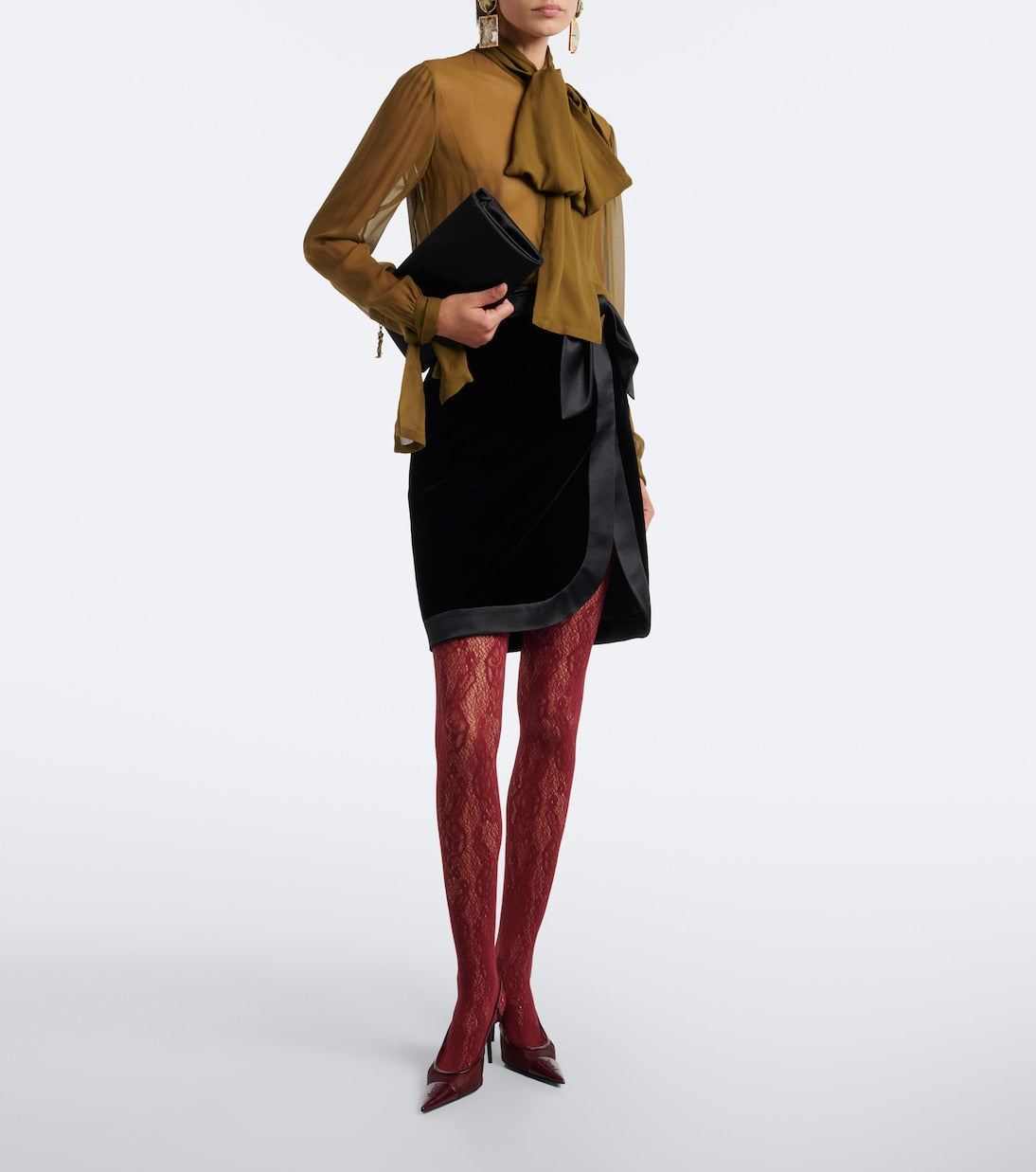 Wolford - Infinite floral lace tights