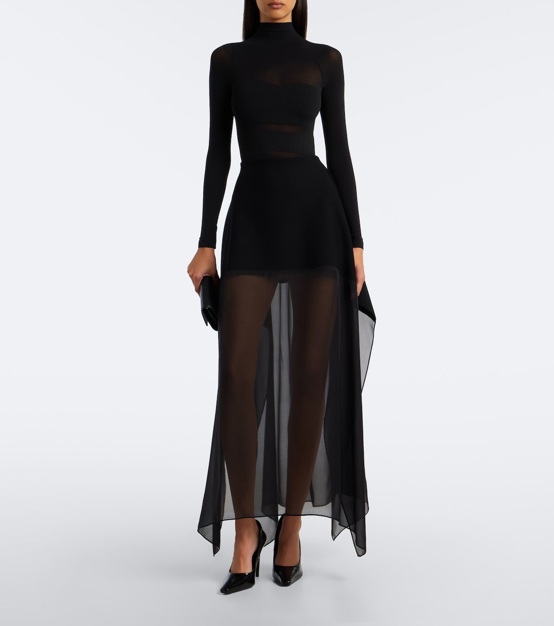 Wolford - Infinite Wrap sheer bodysuit