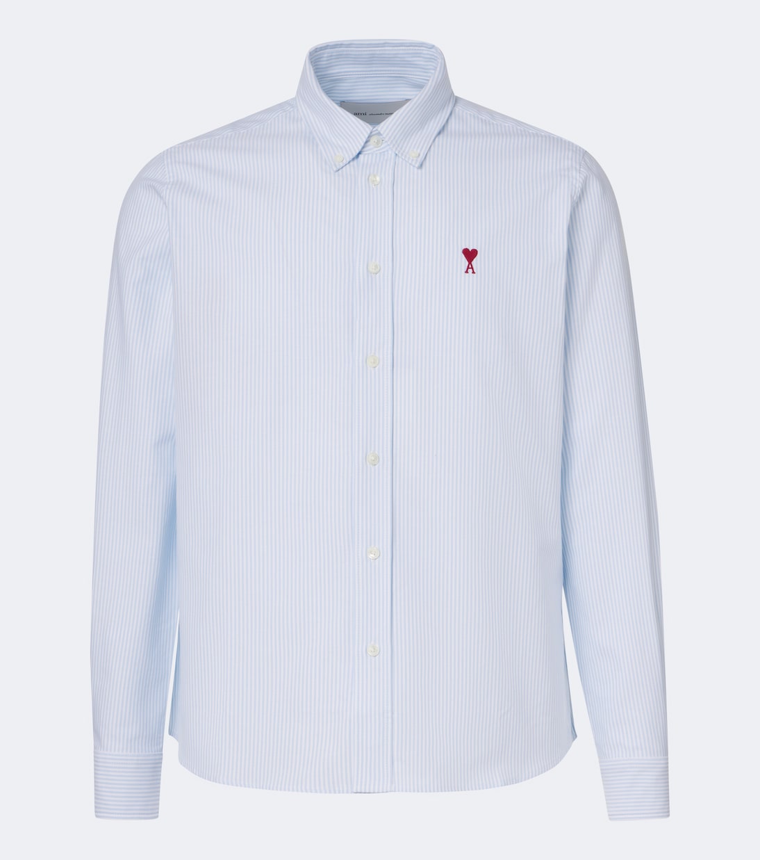 Ami Paris - Ami de Cœur striped cotton shirt