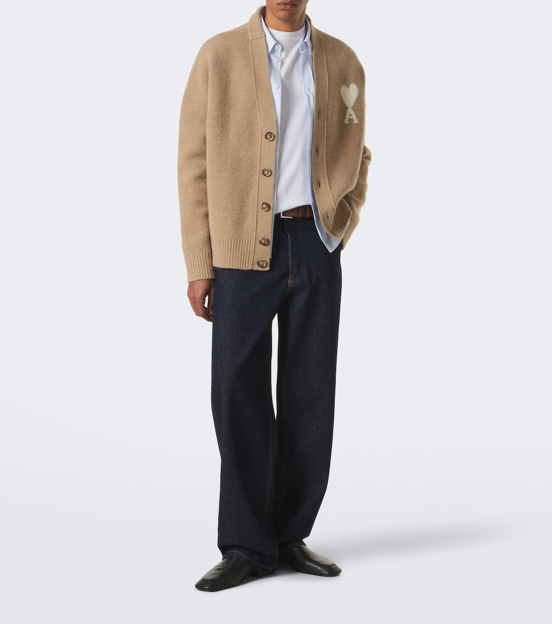 Ami Paris - Ami de Cœur wool-blend cardigan