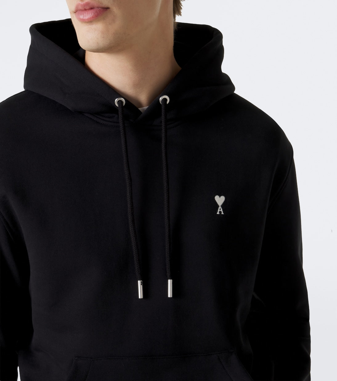 Ami Paris - Ami de Cœur cotton jersey hoodie