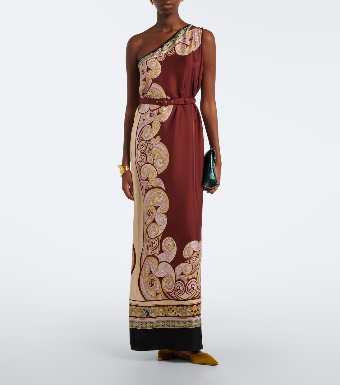 La DoubleJ - Kells printed silk twill maxi dress