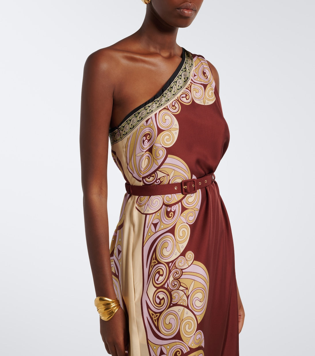 La DoubleJ - Kells printed silk twill maxi dress