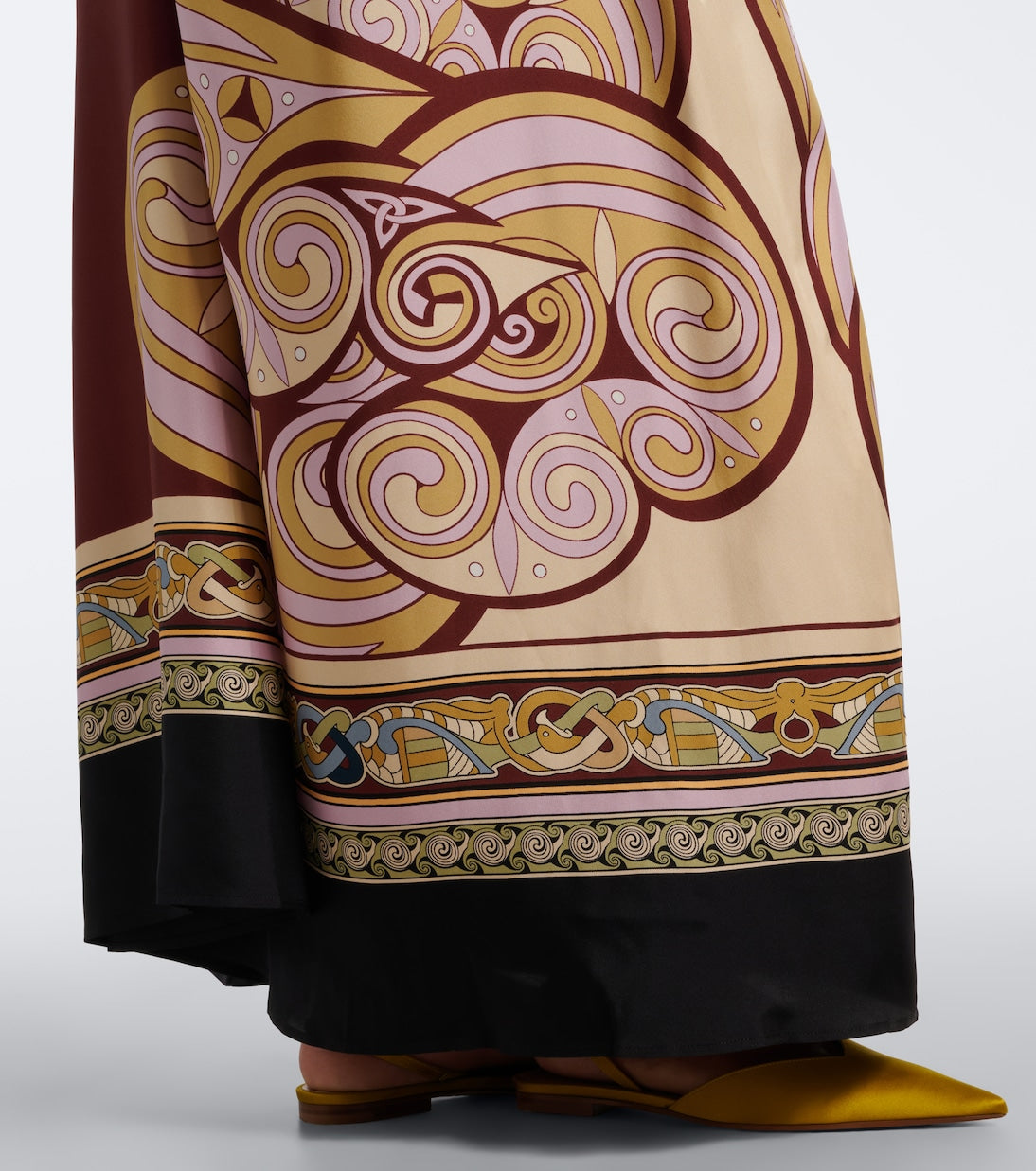 La DoubleJ - Kells printed silk twill maxi dress