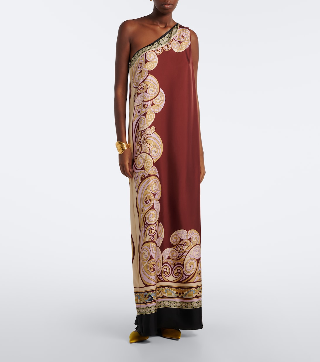 La DoubleJ - Kells printed silk twill maxi dress