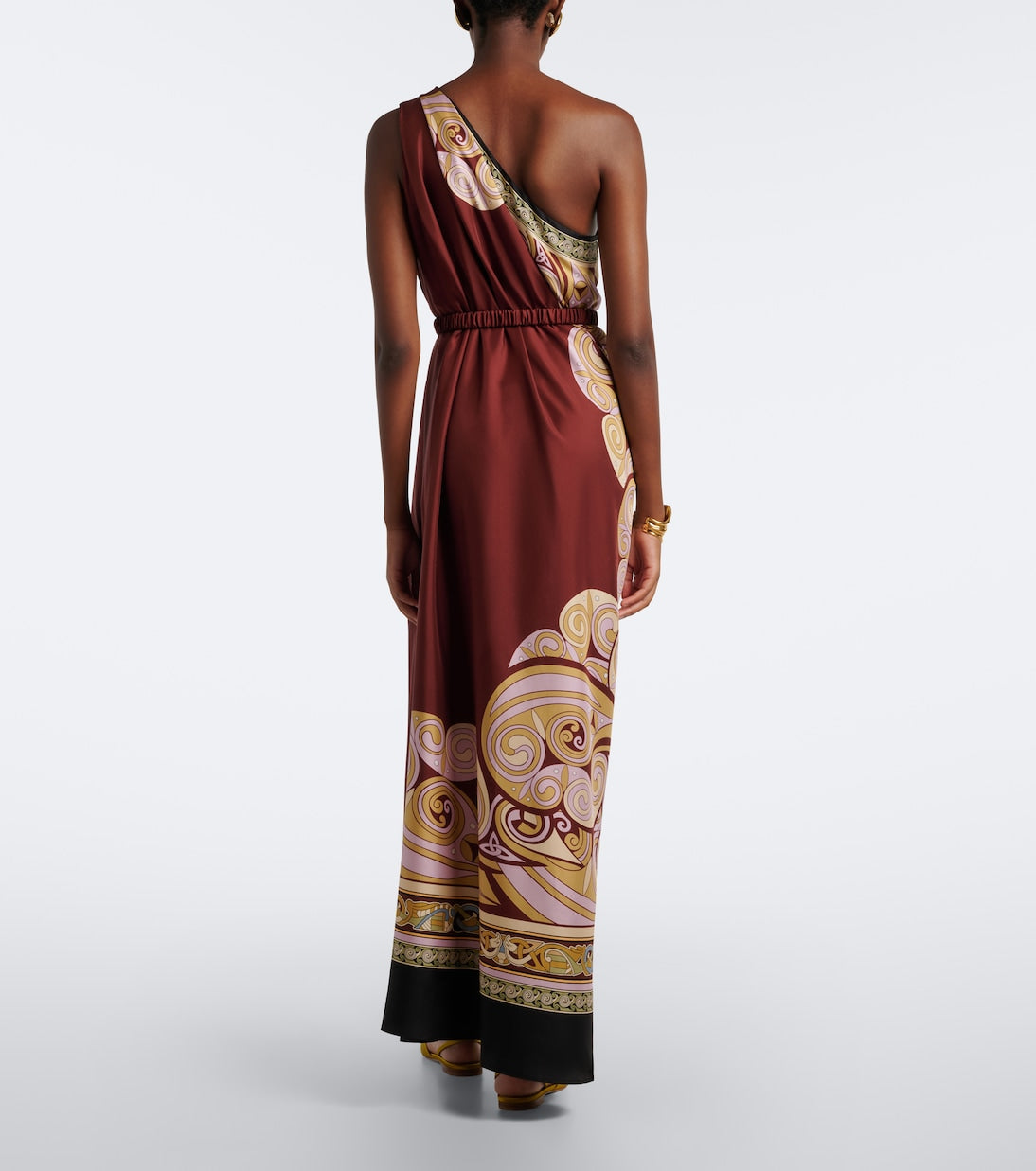 La DoubleJ - Kells printed silk twill maxi dress
