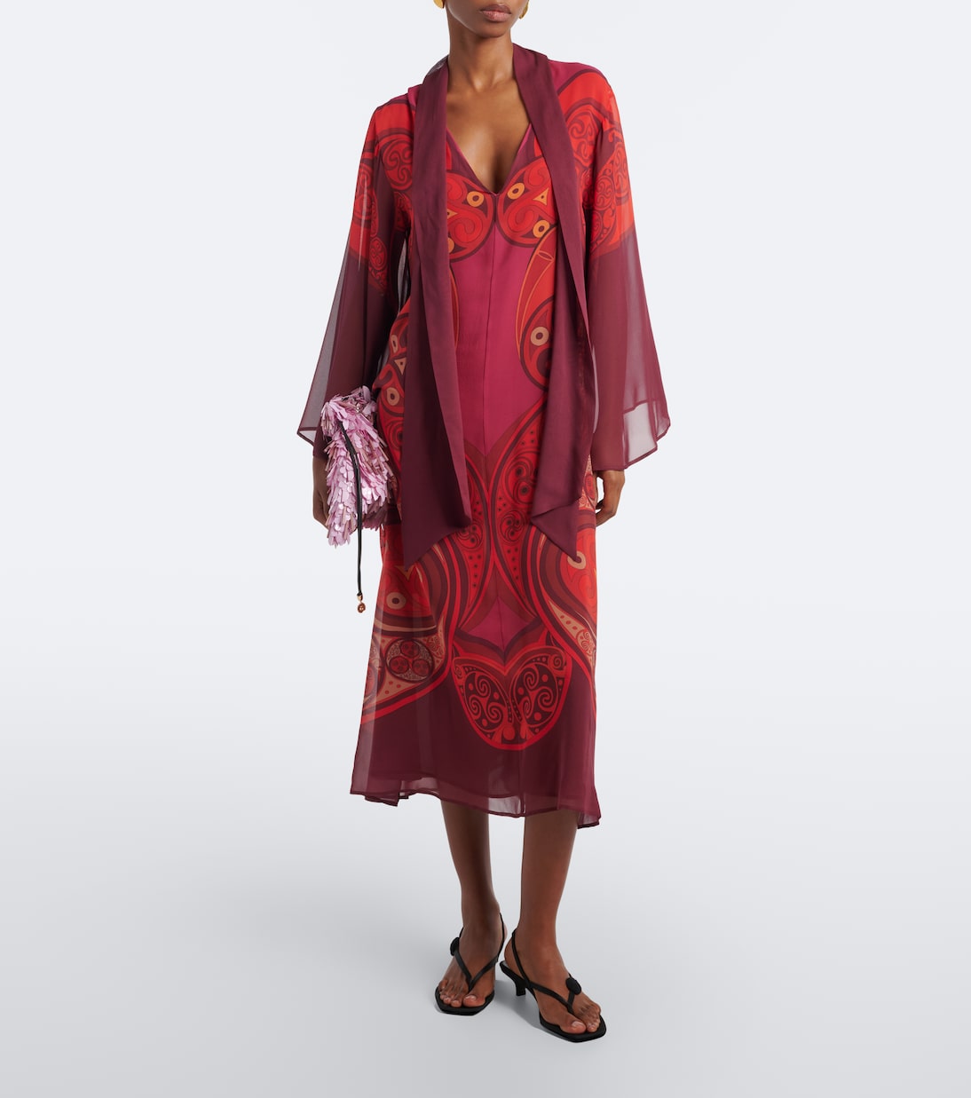 La DoubleJ - Alchemy printed silk georgette midi dress