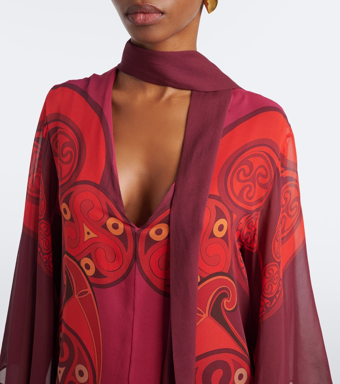 La DoubleJ - Alchemy printed silk georgette midi dress