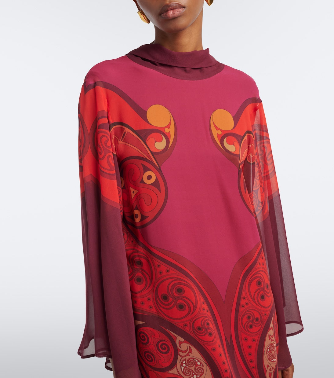 La DoubleJ - Alchemy printed silk georgette midi dress