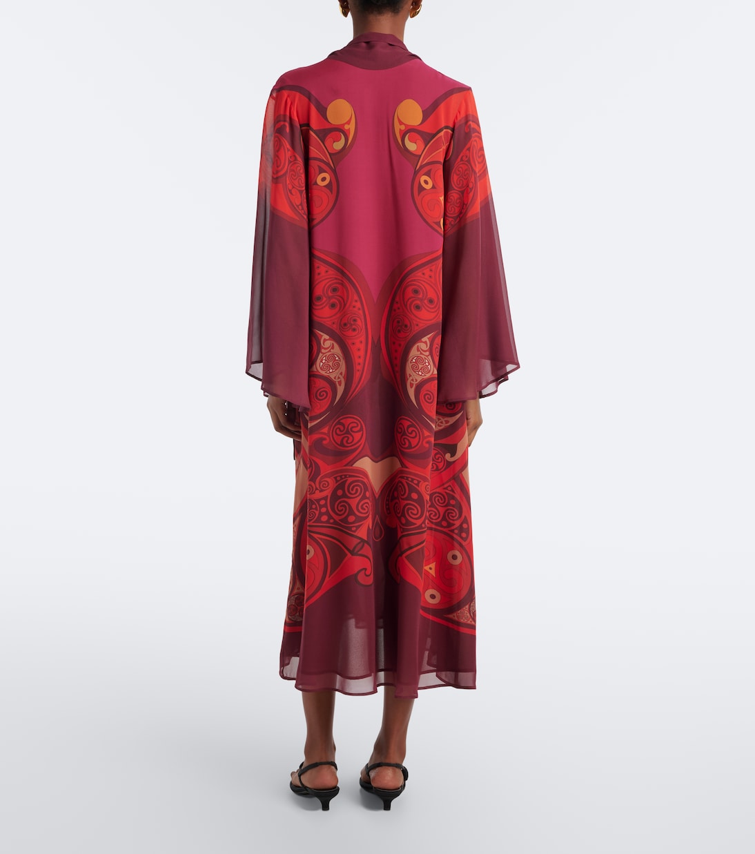 La DoubleJ - Alchemy printed silk georgette midi dress