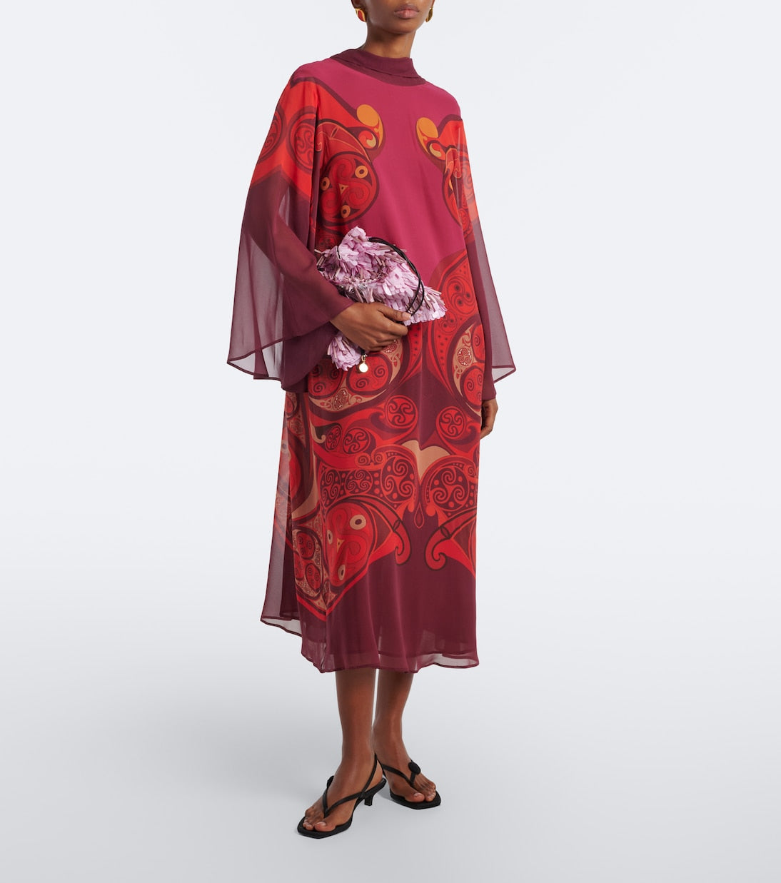 La DoubleJ - Alchemy printed silk georgette midi dress