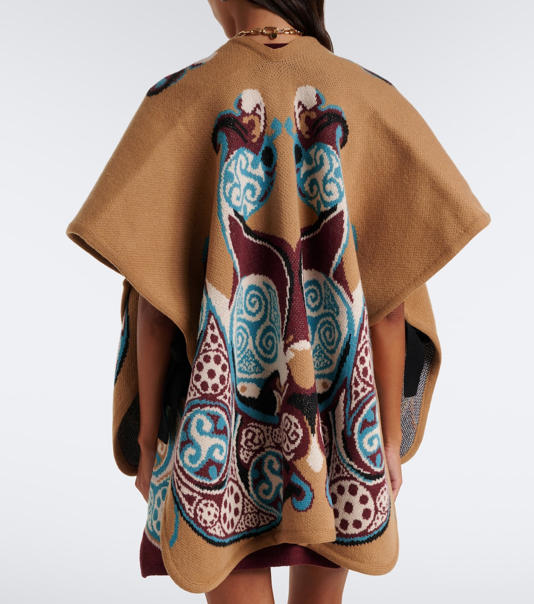 La DoubleJ - Alchemy jacquard wool cape