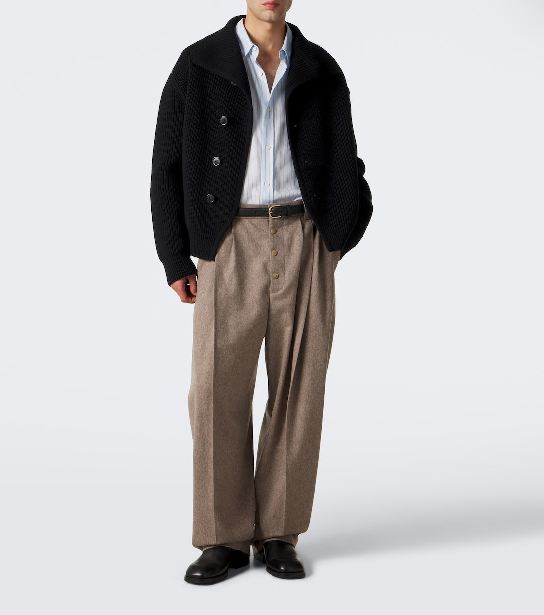 Jacquemus - Fernando virgin wool barrel-leg pants