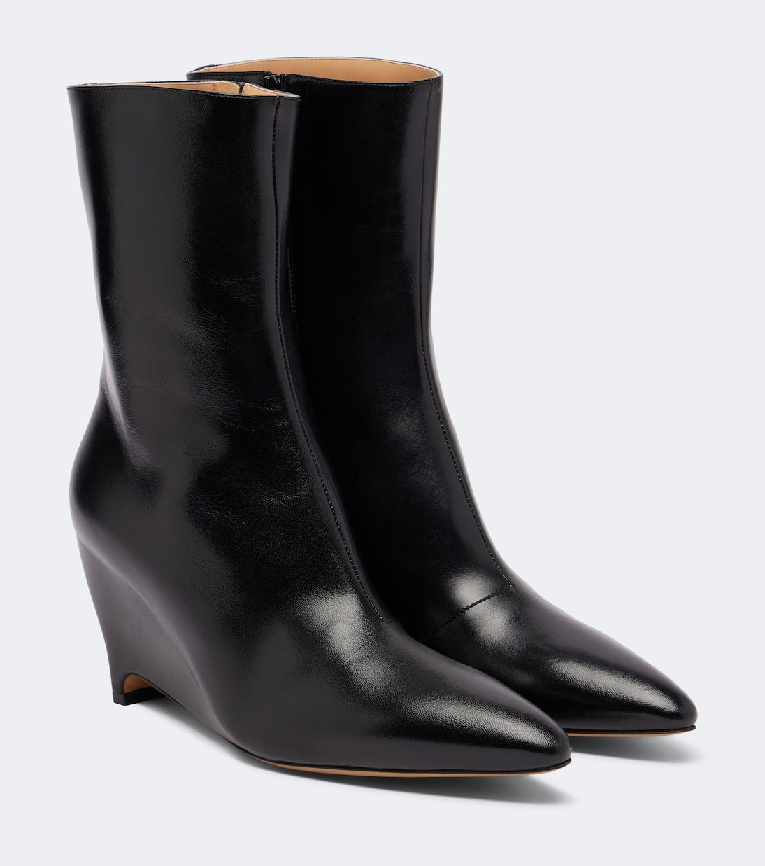Maison Margiela - Heel-Less leather ankle boots