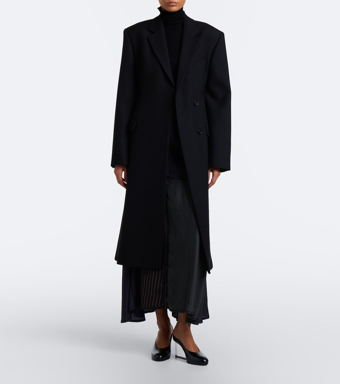 Maison Margiela - Leather wedge mules