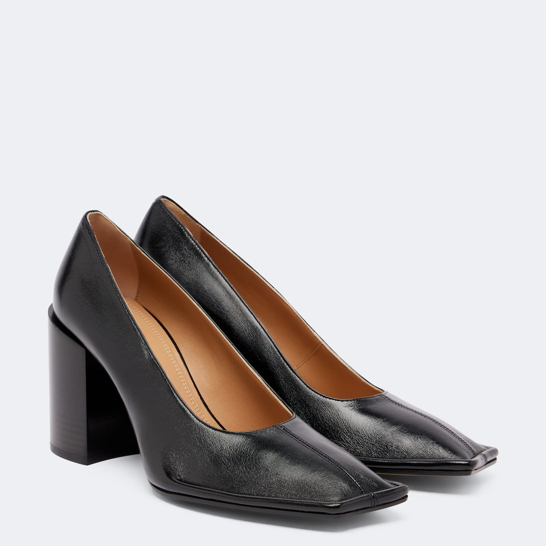 Maison Margiela - Piped leather pumps