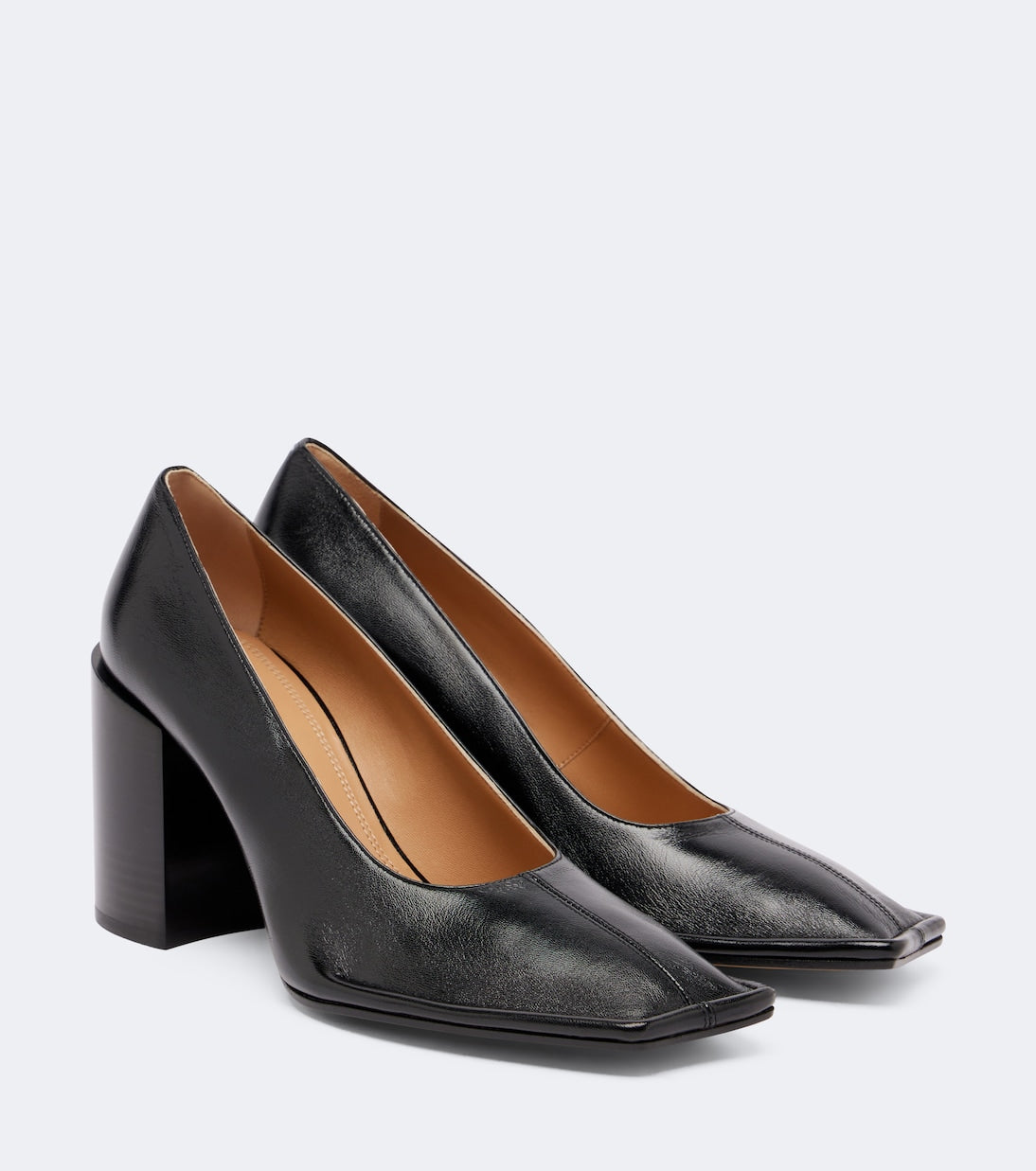 Maison Margiela - Piped leather pumps