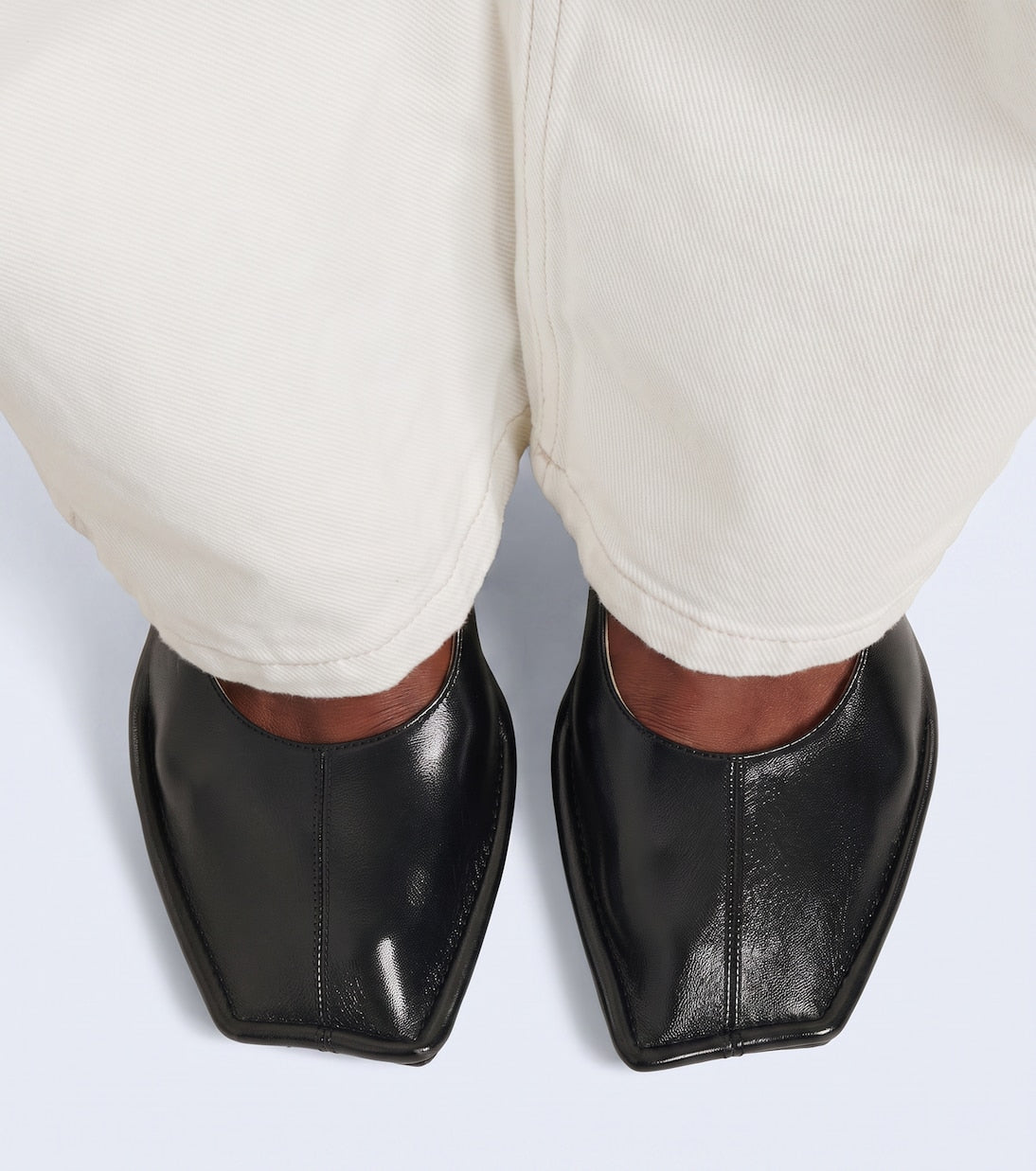 Maison Margiela - Piped leather pumps