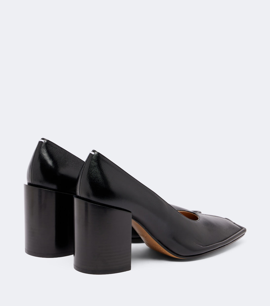 Maison Margiela - Piped leather pumps