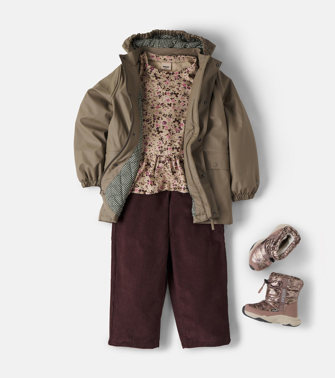 Wheat - Cosmo floral boots