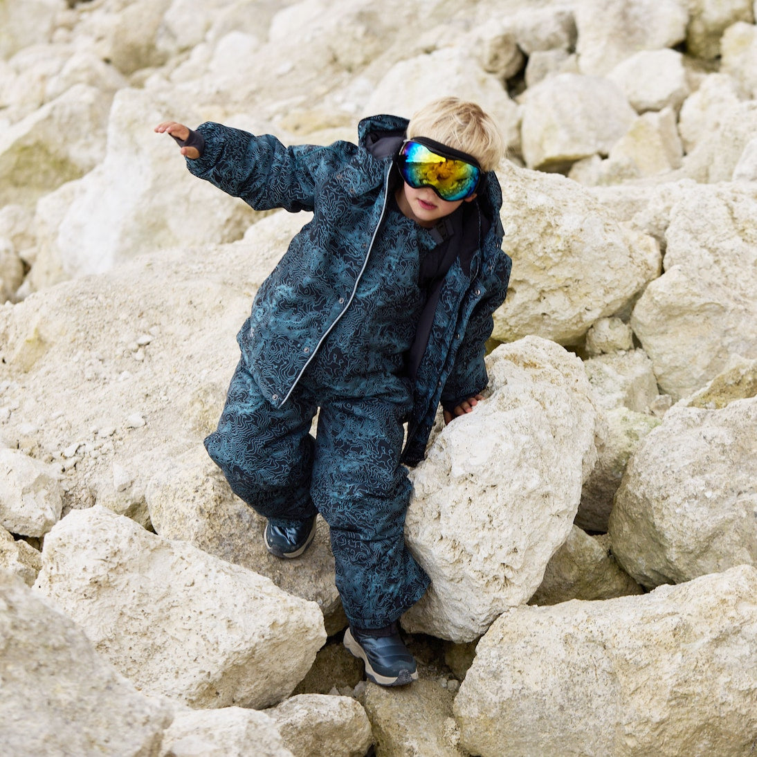 Wheat - Slopo printed ski jacket