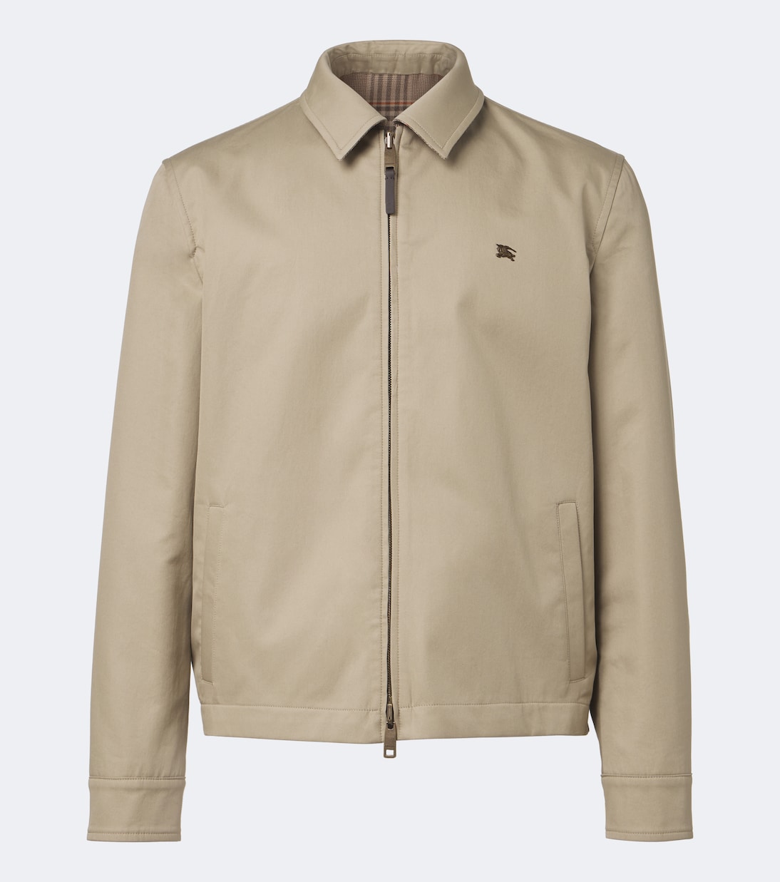 Burberry - Reversible cotton gabardine blouson ajcket